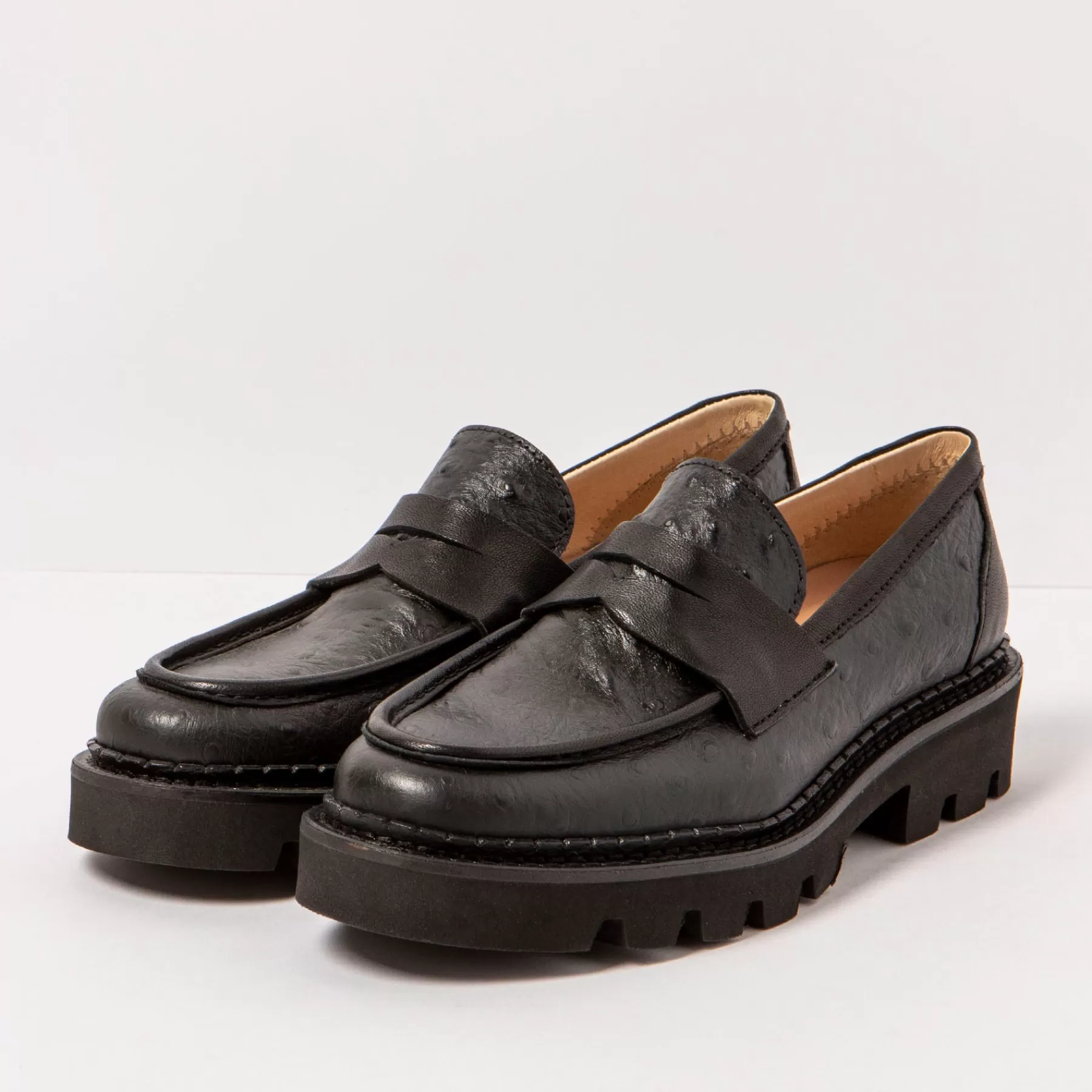 Neosens Shoes>3163S Blaver Fantasy Ostrich Black