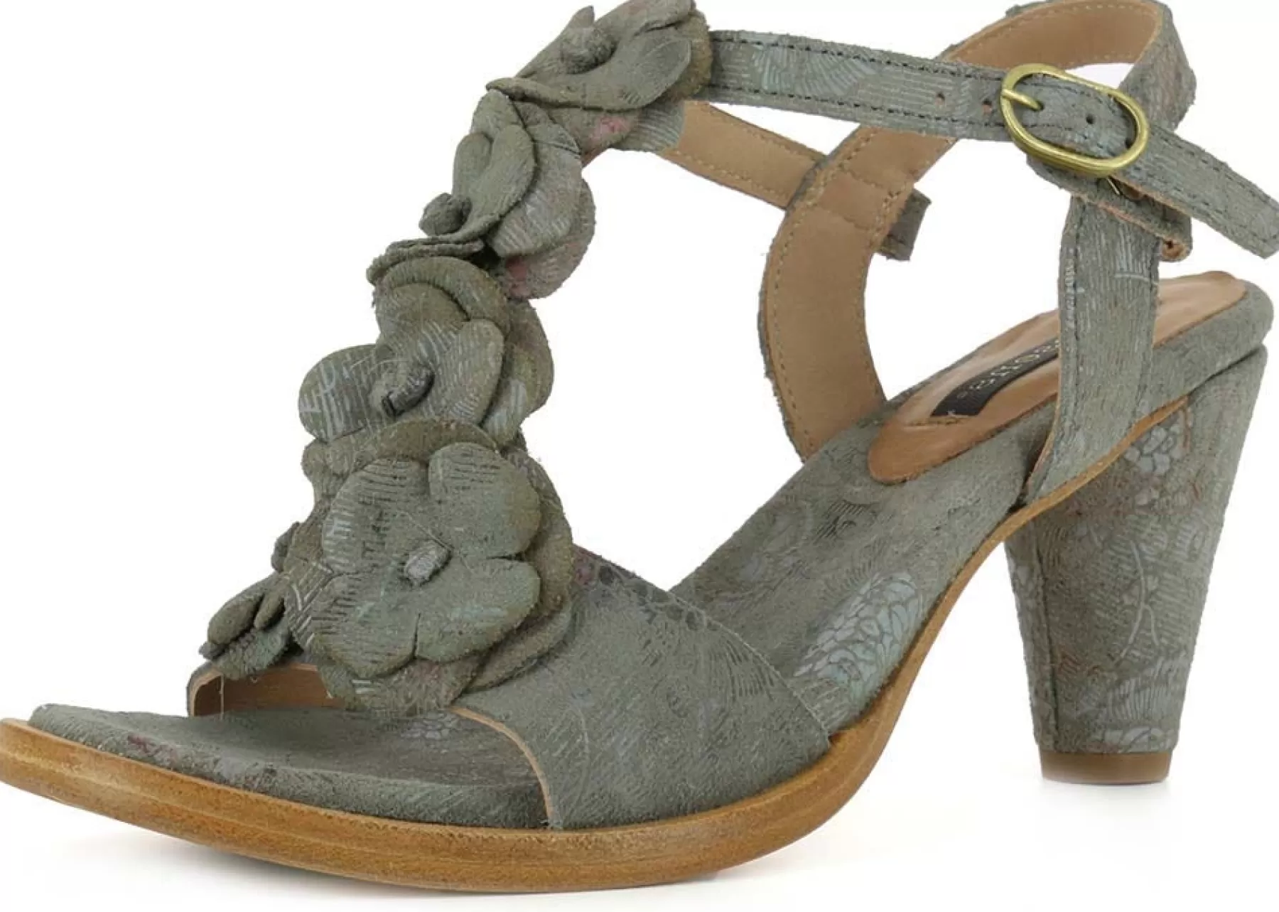 Neosens Sandals With Heel>S993 Montua Fantasy Floral Grey